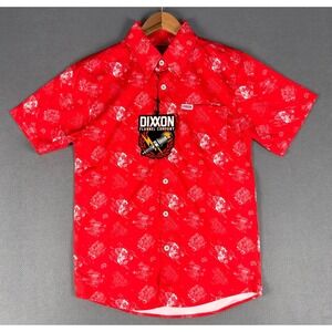 Dixxon Shirt Mens XS Red The 350 Chevy Engine Garage Mechanic Performance New